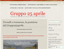 Tablet Screenshot of gruppo25aprile.org